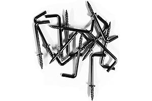 idealsv Approved 2-Inch 1 Shape Screw Hooks L Shape Hooks 7 Shape...