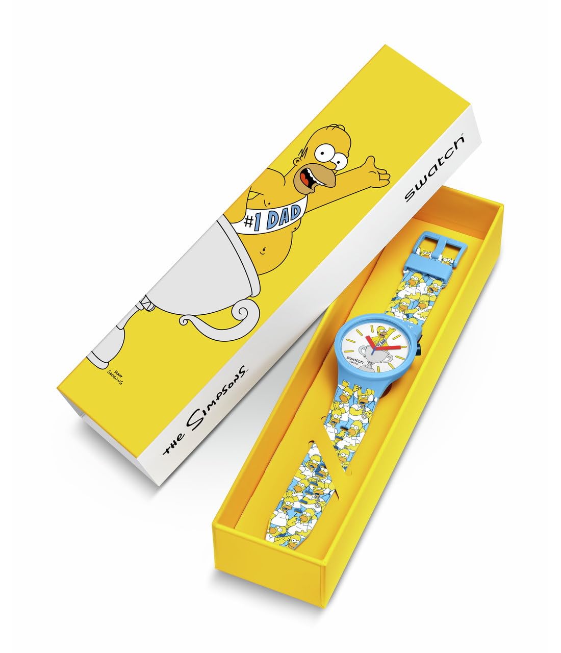 Swatch Reloj The Simpsons Big Bold SB05Z100 Best DAD. EVER.