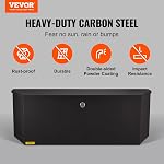 VEVOR Trailer Tongue Box, Carbon Steel Tongue Box Tool Chest, Heavy Duty Trailer Box Storage with Lock and Keys, Utility Trailer Tongue Tool Box for Pickup Truck Bed, RV Trailer, 36"x12"x12"