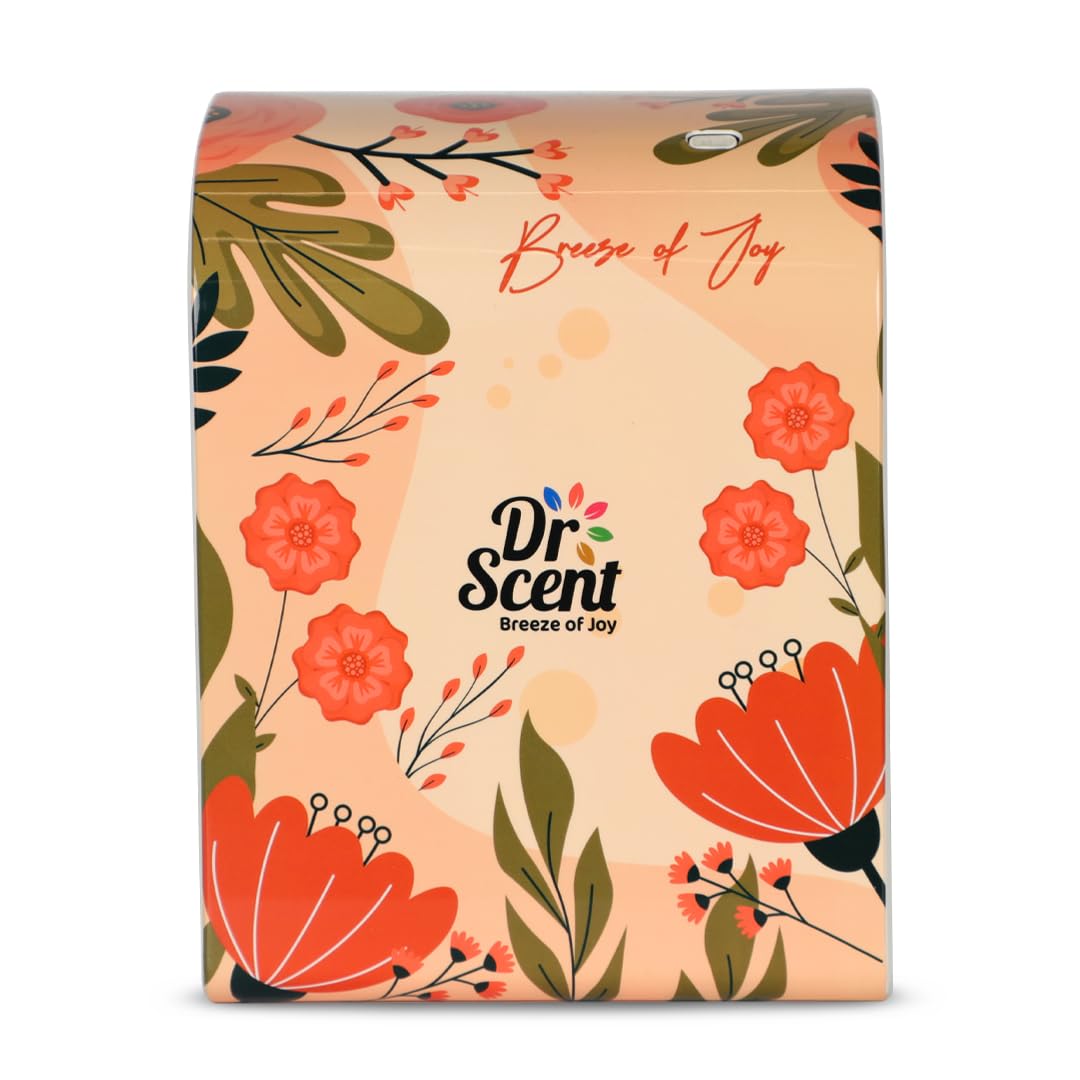 Dr Scent Essential Oil Diffuser – Elegant Floral | Sophisticated Design, 100²-300 m³ Coverage, Bluetooth & App Control, Infuses Fragrance to Enhance Your Environment (Floral)