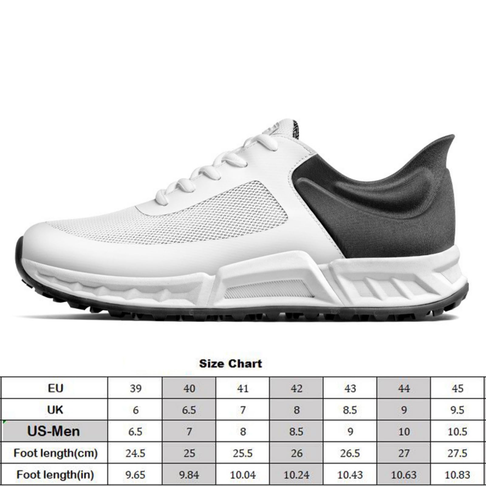 Męskie buty golfowe bez kolców oddychające profesjonalne wsuwane obuwie golfowe ze wsparciem łuku stopy i antypoślizgową podeszwą