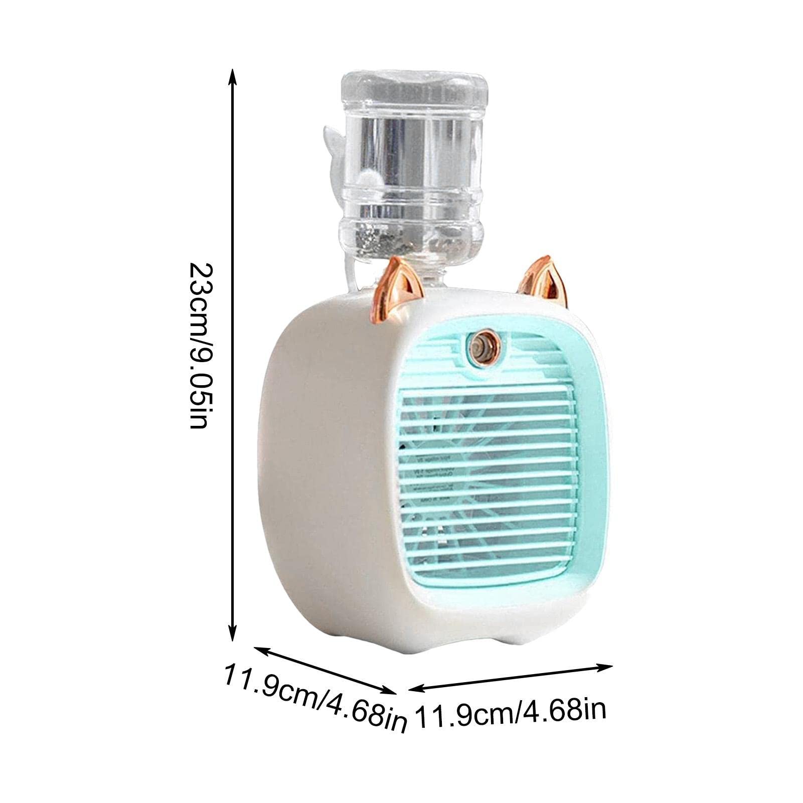 Ventilatore di nebulizzazione del condizionatore d'Aria, Ventola di Raffreddamento Ricaricabile Tramite USB Ventilatore del condizionatore d'Aria 3 velocità del