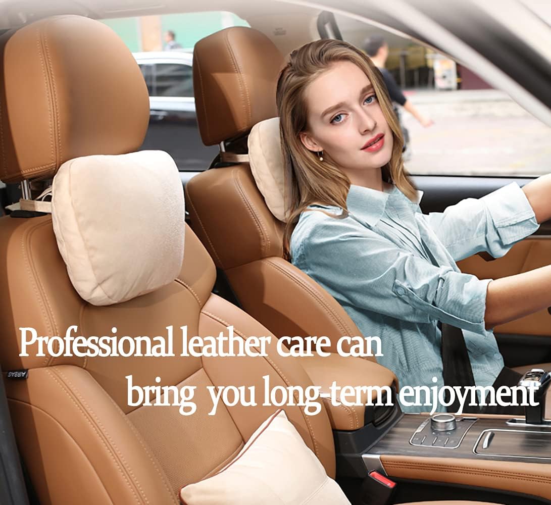 Leather Cleaner and Conditioner for Car Seat Intorior Furniture Couch Shoe Boot, Give Your Leather Luster and Soft 4OZ+4OZ : Automotive