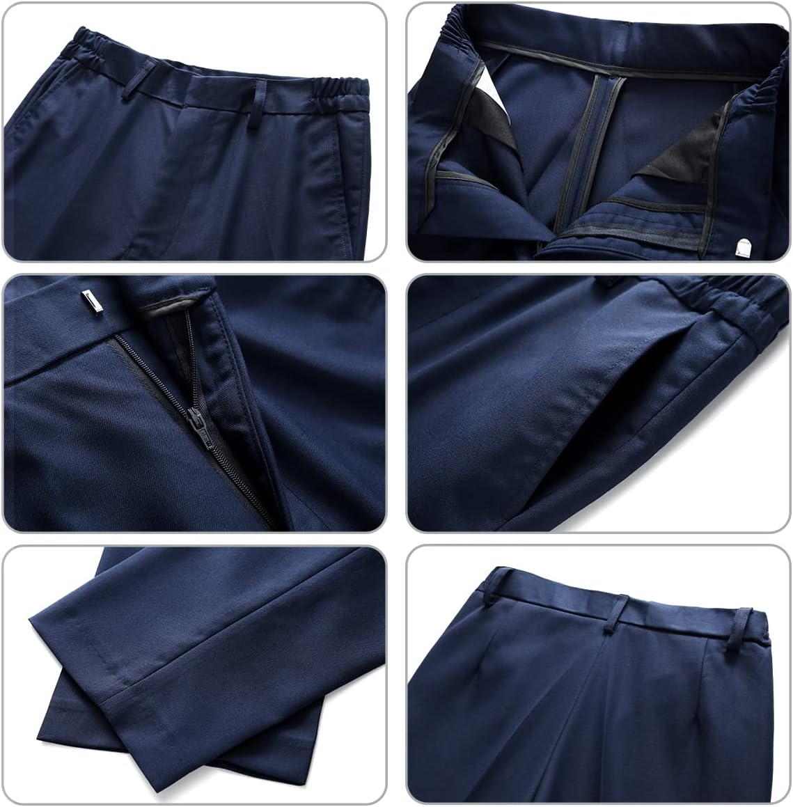 Lamgool Boys Suit Slim Fit 2-Piece Formal Set Tuxedo Blazer Jacket and Pants for Kids Prom Wedding Party Size 4-16 Years - Image 6