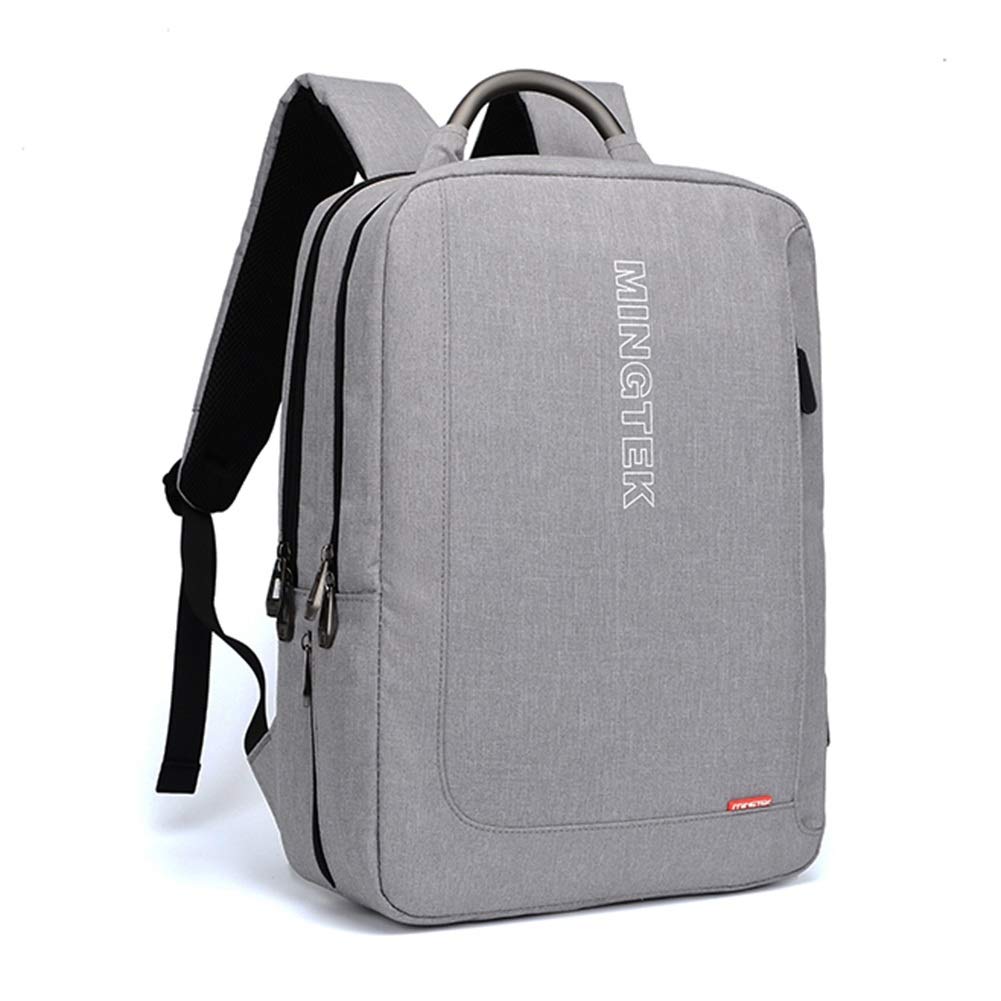 Torba na laptopa Business Bag plecak męski na ramię luźny prosty plecak student para torba podróże spersonalizowany kobiecy bagaż podręczny Fengming (kolor: szary, wymiary: 30 x 11 x 43 cm)