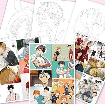 Amazon.co.jp: ハイキュー 塗り絵 手描き本 ぬりえ帖 日向翔陽