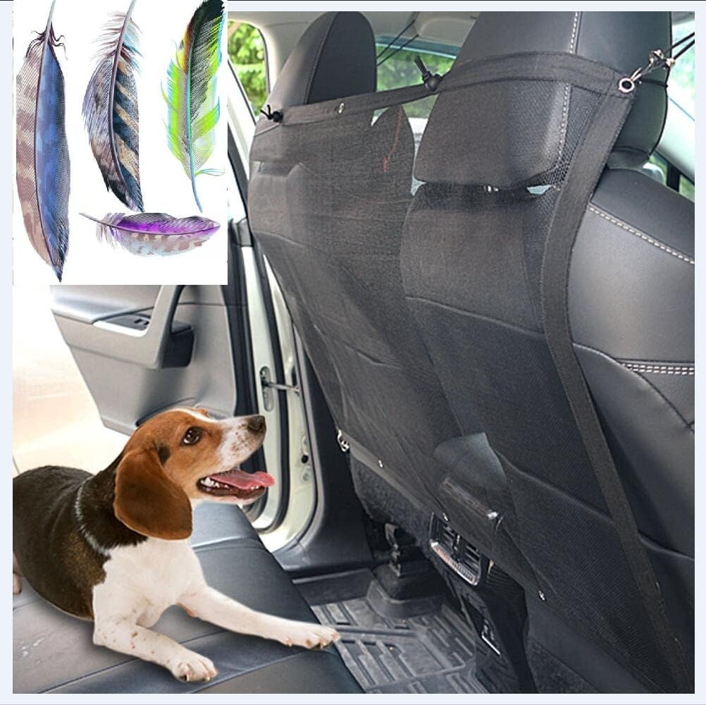Dog Car Barrier Vehicle Pet Barrier Backseat Mesh Dog Car Divider Net