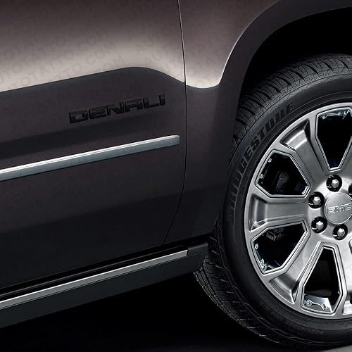 Miniatura 2 de Aimoll Denali Emblemas de placa de identificación, insignia para GM 07-16 Yukon Sierra Terrain (negro mate)