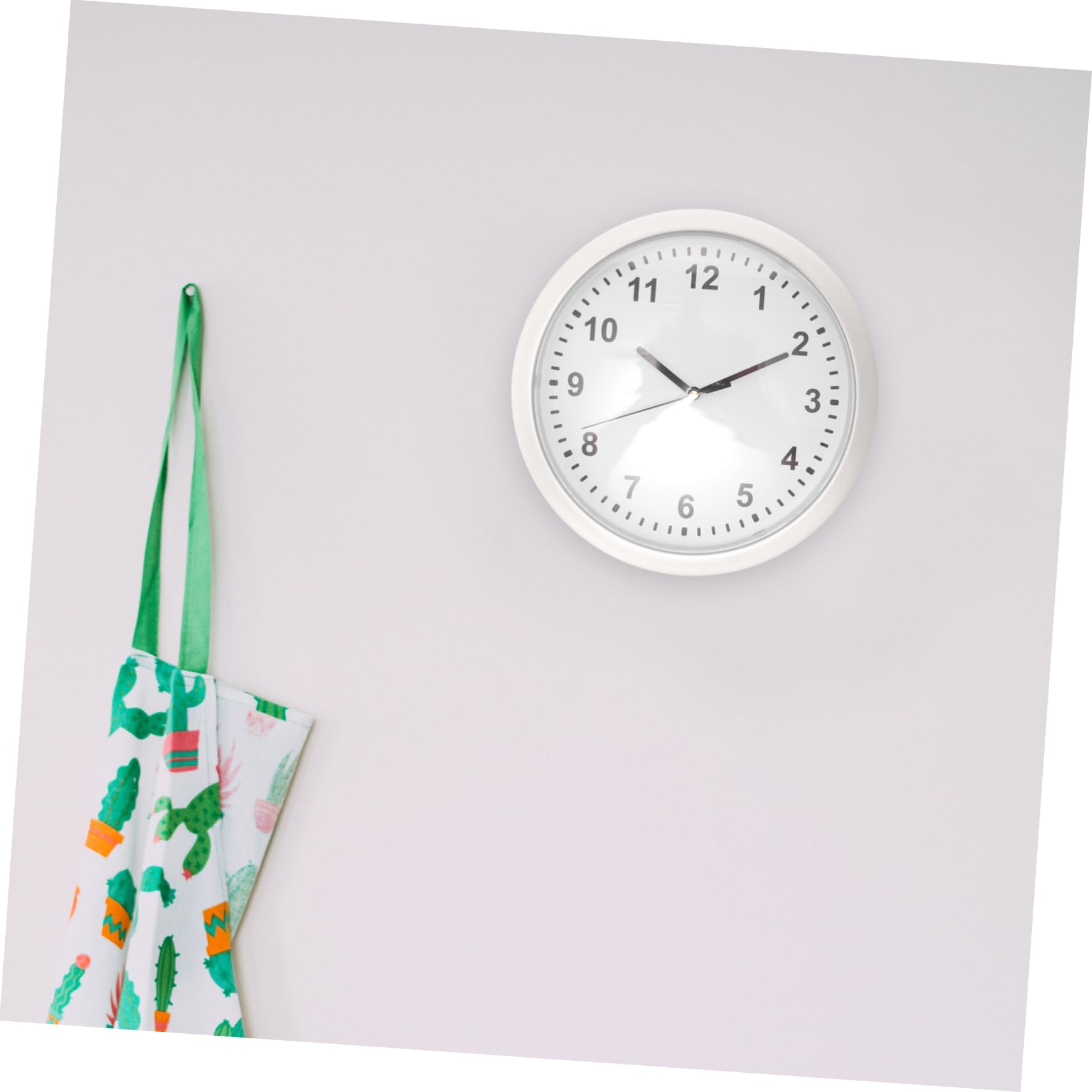 Geheimversteck Uhr mit Fach aus Kunststoff, Weiß, Kompakt