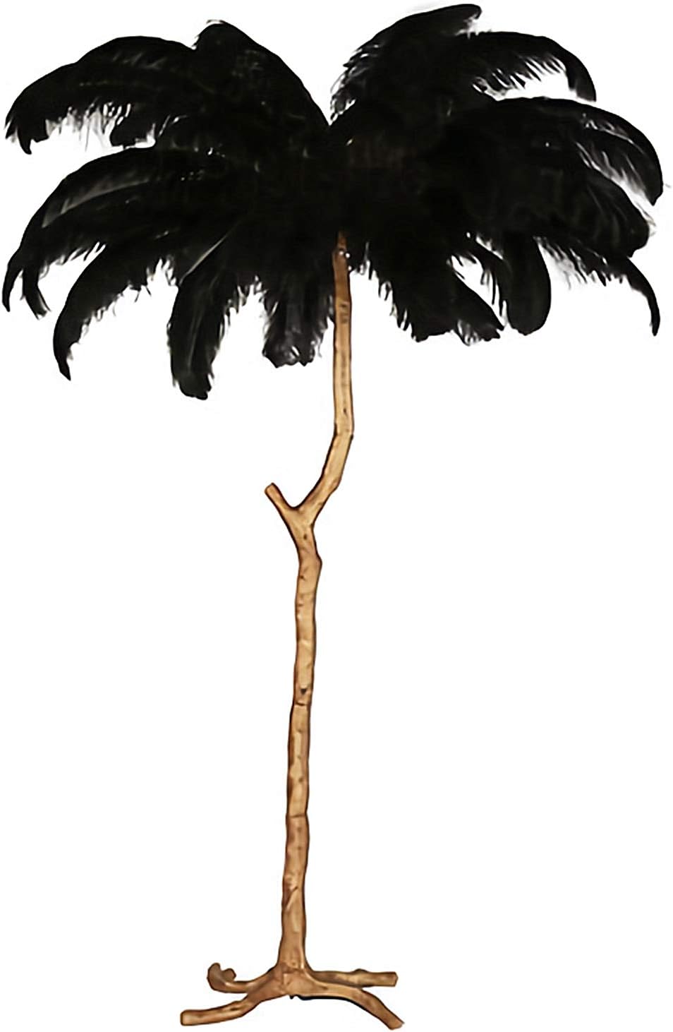 Floor Lamp,Night Light,Decorative Light Floor Lamp with Colorful Feathers Design Modern Resin Lamp Decorative Lights,Perfect for Kitchen,Living Room, Bedroom and Study Room (Black)