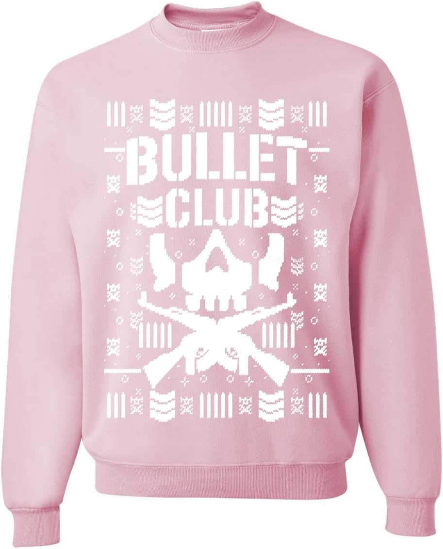 Wild Bobby Bullet Club Wrestling Bone Soldier Ugly Christmas Sweater Unisex Crewneck Graphic Sweatshirt