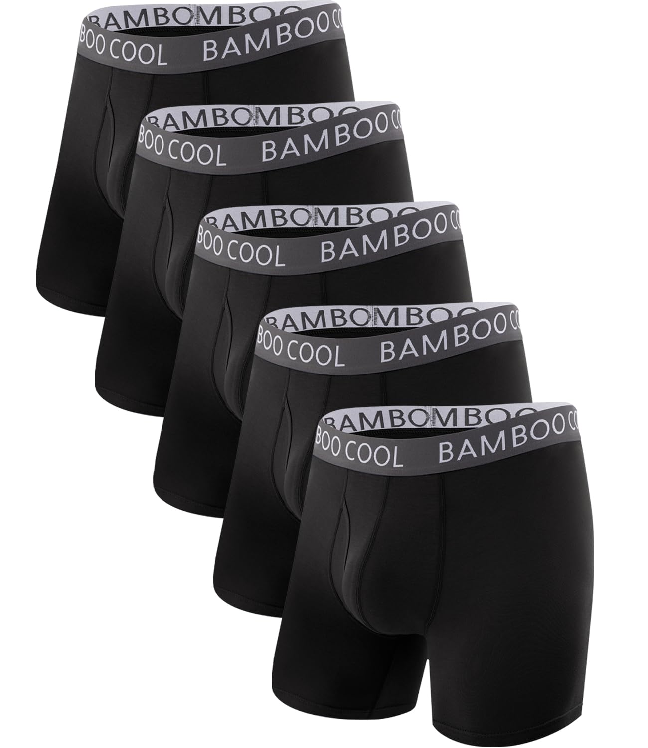 BAMBOO COOL Ultra Soft &amp; breathable Mens Underwear Boxer Briefs Pack