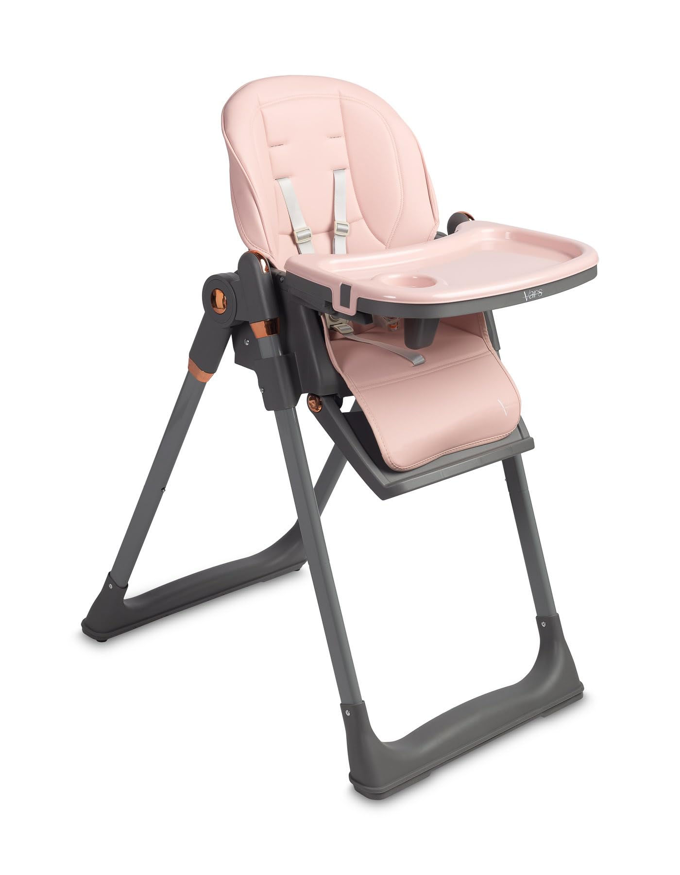 CARETERO - Trona Vars, Silla Infantil a Partir de 6 Meses, Respaldo y reposapiés Regulables, para bebés y niños Mayores, Alimentación del bebé, Rosa