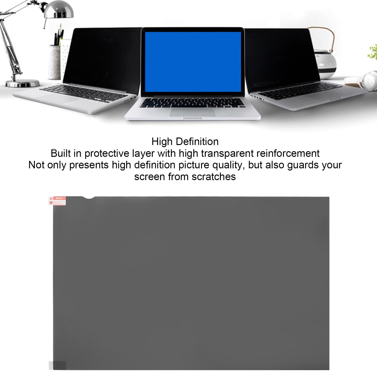 FLEXMAN 27 16:9 Computer Private Screen Filter, 23.5 X 13.2 Anti Glaring Anti Blue Light Computer Private Screen
