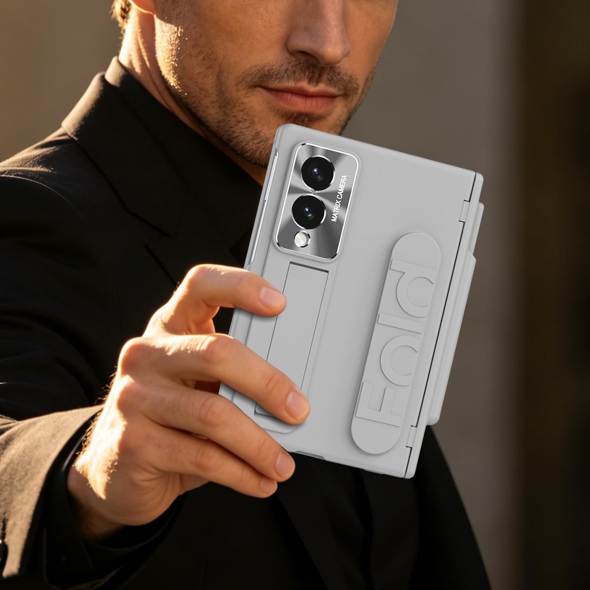 Custodia opaca slim for Samsung Galaxy Z Fold 8 stilo cinturino