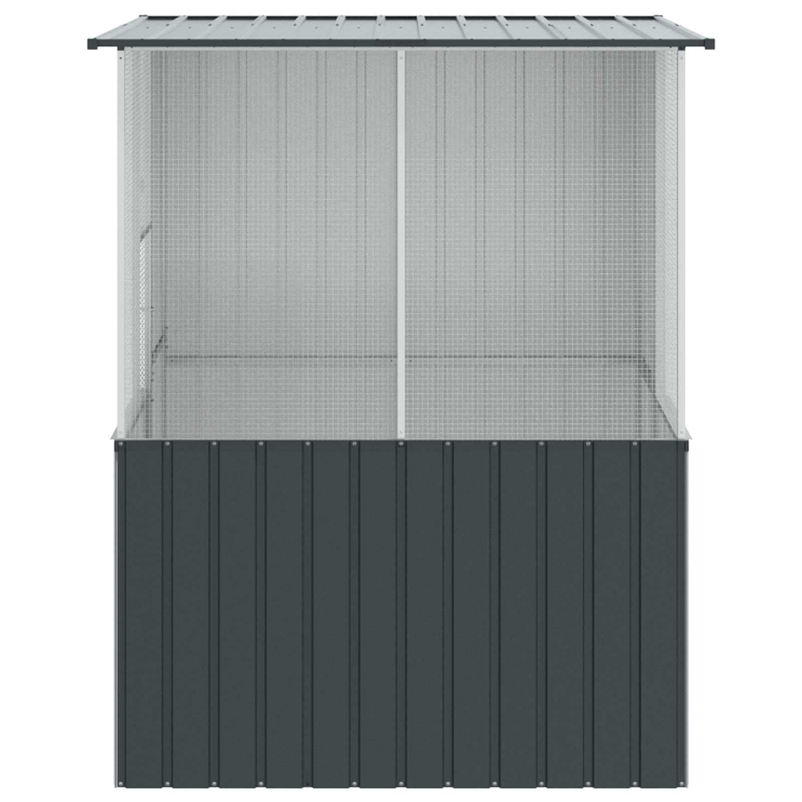 Generisch Vogelkäfig Anthrazit 165 x 165 x 200 cm Verzinkter Stahl,Tier- & Haustierbedarf,Haustierbedarf,Vogelbedarf,Vogelkäfige & -ständer-3325168