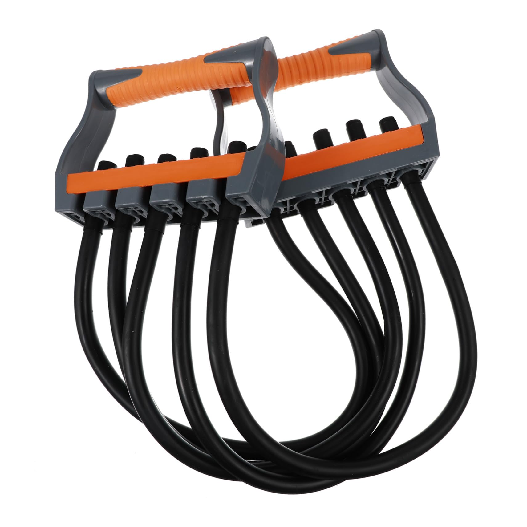 Gatuida Latex Expander Brustzieher Fitness Widerstands Trainingssystembänder 5-seilig Mit Anti Rutsch Griff Kraftvoll Für Frauen Kinder Heimtraining Outdoor