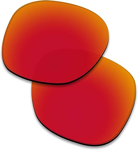 Lente polarizada de repuesto para gafas de sol Oakley Latch OO9265 - Lentes polarizadas rojo fuego con revestimiento de espejo