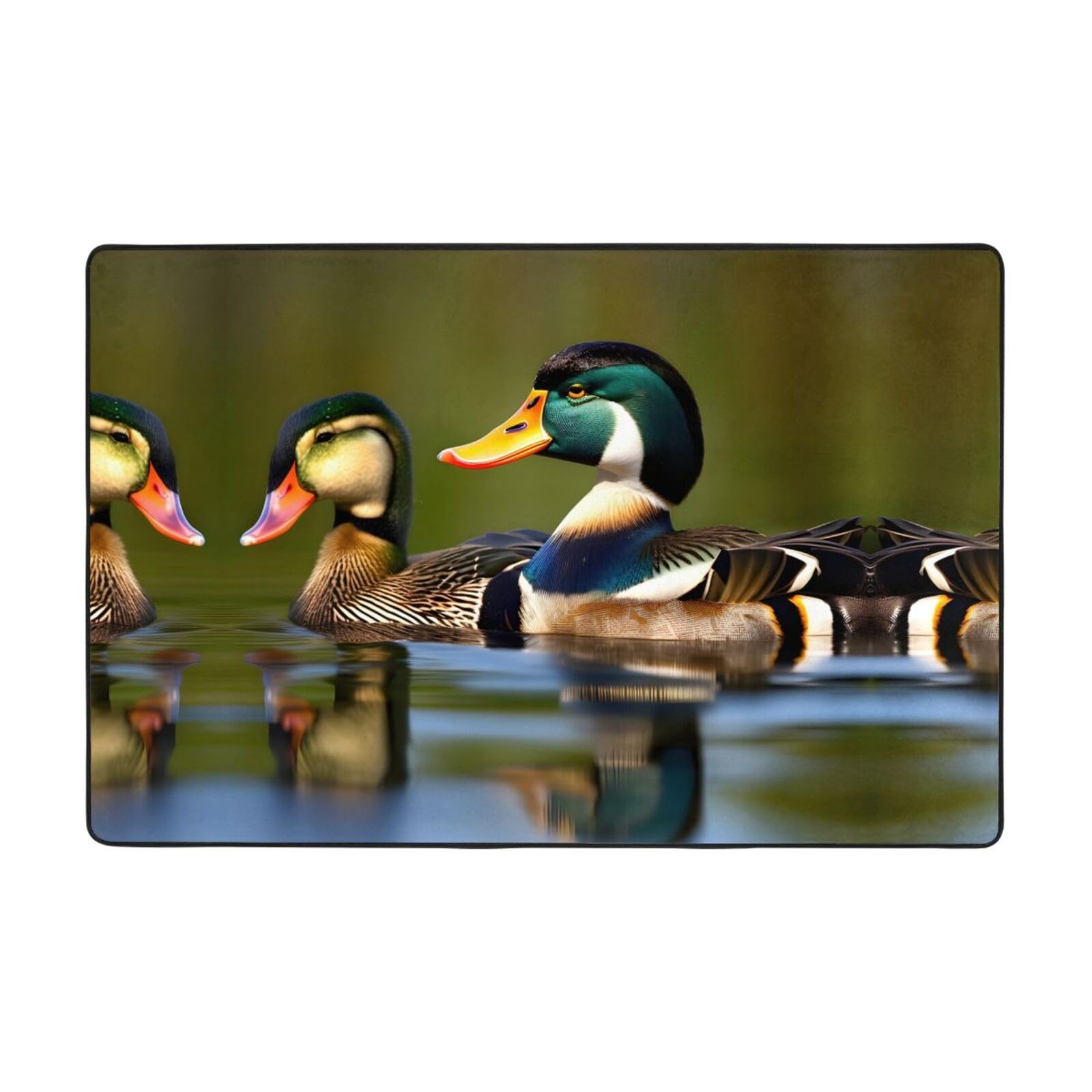 Tapis deux canards super doux avec isolation thermique pour chambre