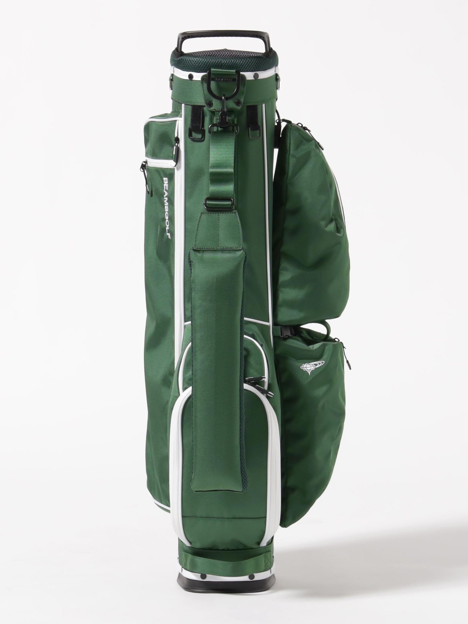 BEAMS GOLFスタンド式キャディバッグ 4分割チェック柄 グリーン系 8型 BEAMS GOLF BEAMS GOLF Caddy Bag 4 (Bags, Caddy Bags) Stylish
