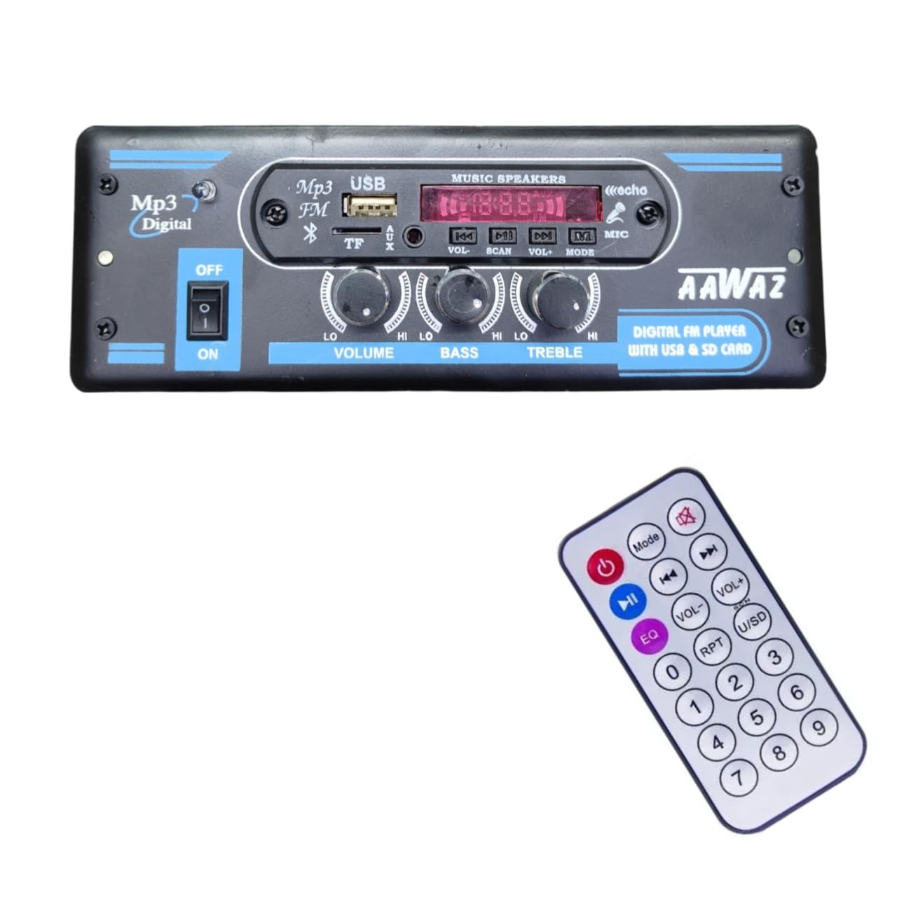 BME 12V 4440 Dual IC Mini Stereo Audio Amplifier For Car, Auto rickshaw, e-rickshaw, tractor, Bus,Track Multiple Vehicle use. With Remote,(Pack Of 1)-image-35