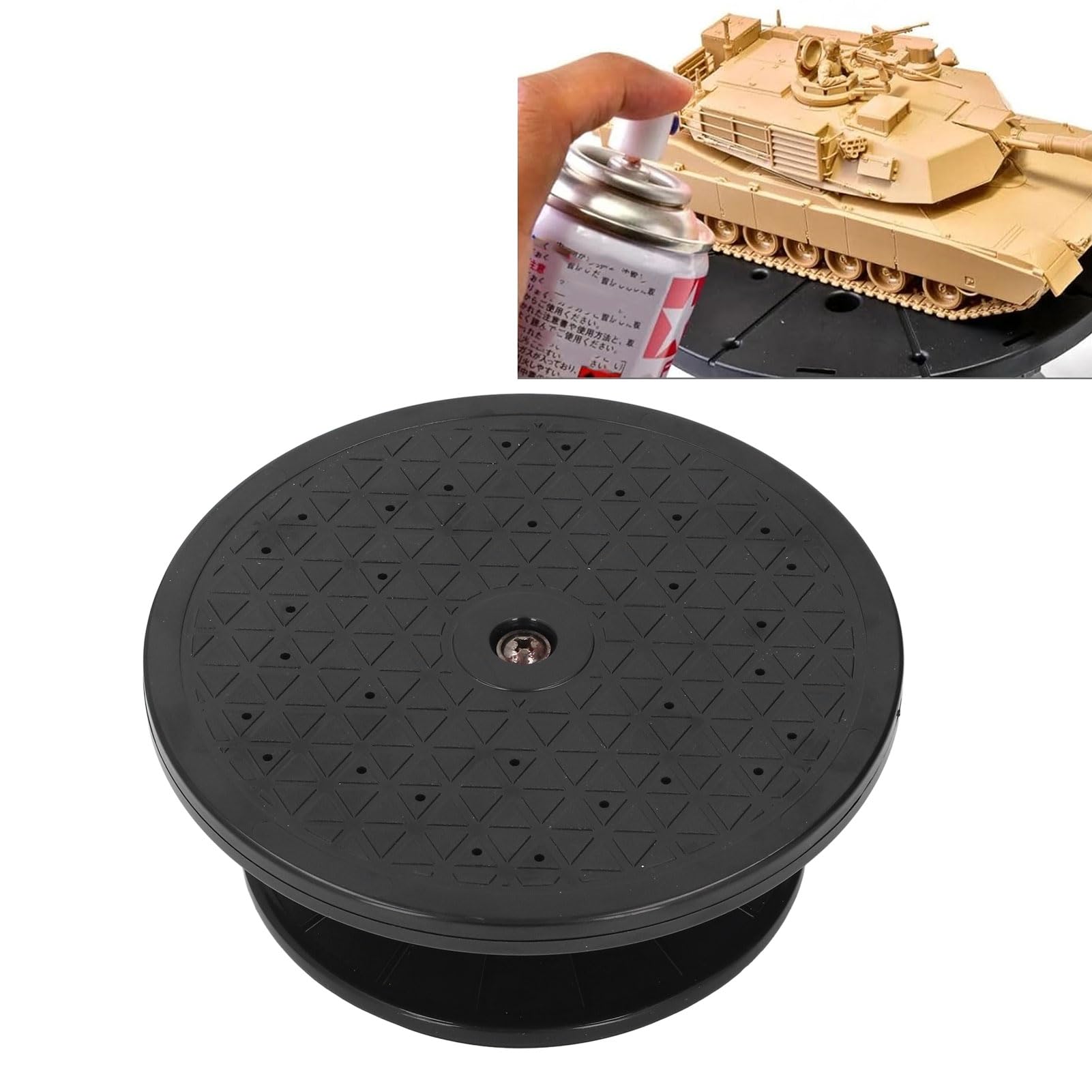 Spray Work Painting Stand Set, Plastic Turnable Painting Turn Table Stand, for Holding Model Cars, Tanks, Airplanes, for Airbrush Spray