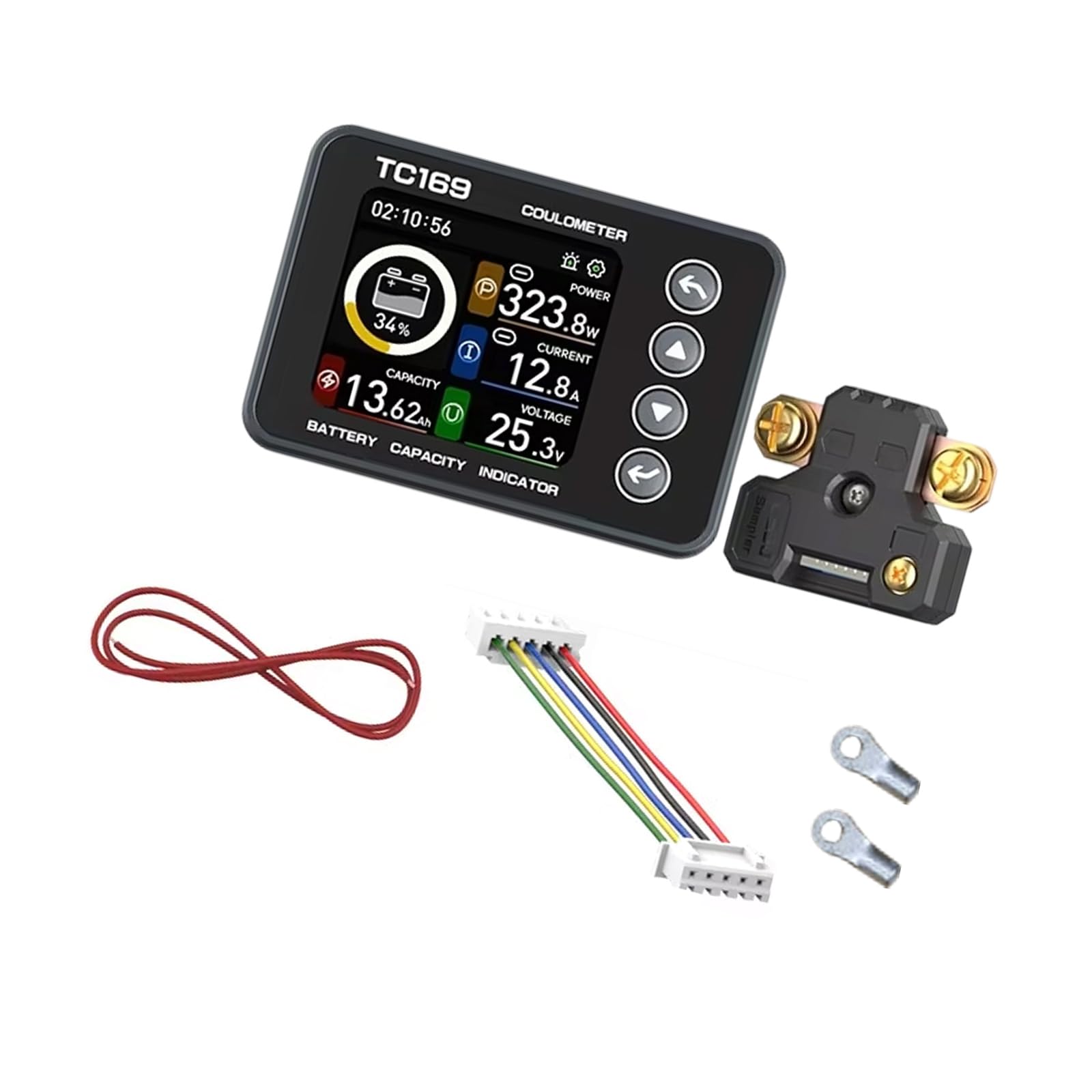 Contador digital Coulomb con alarma de tiempo restante
