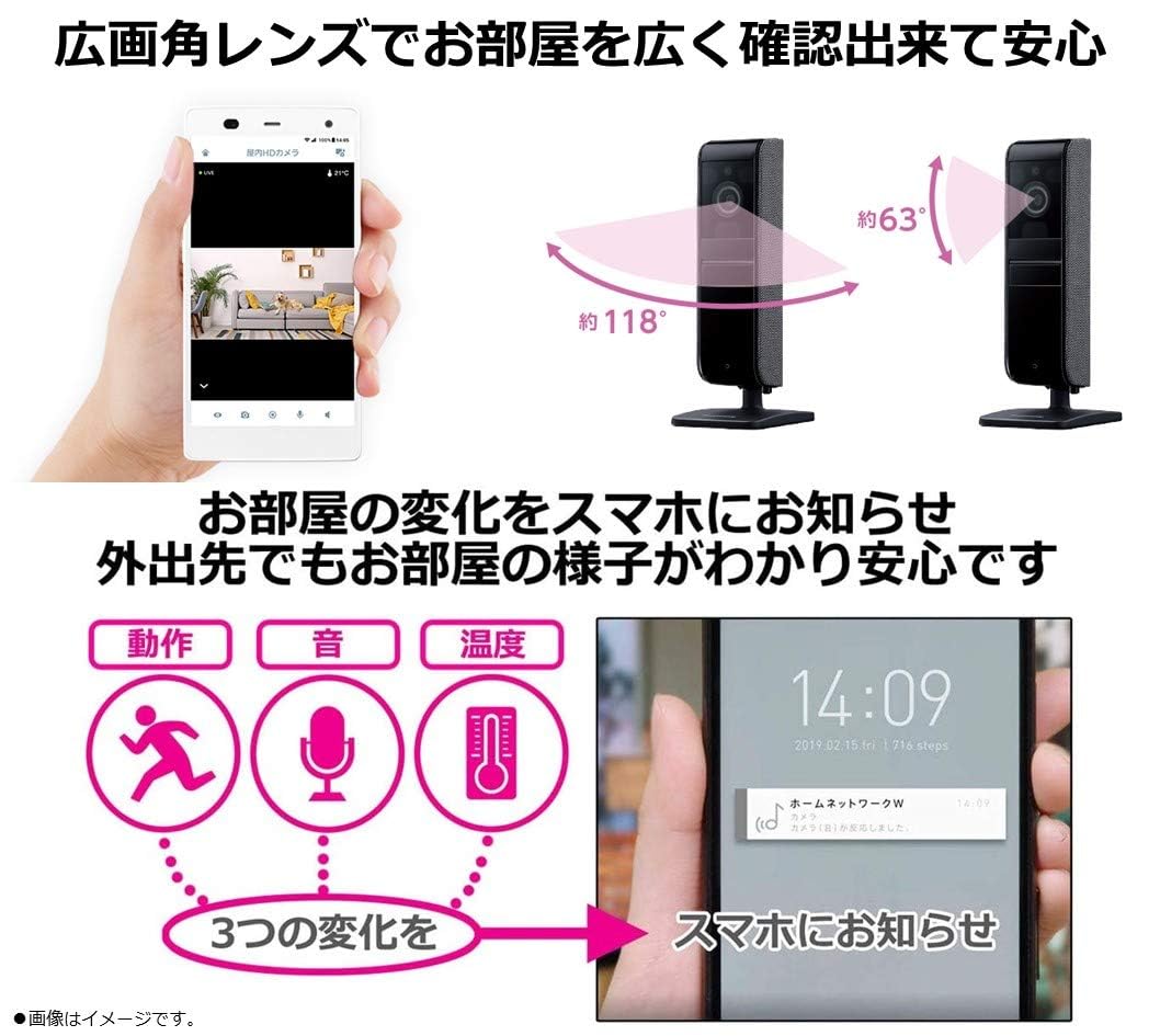 Panasonic KX-HRC100 1080pカメラ Alexa対応 Amazon.co.jp: Compatible with Alexa認定 ネットワークカメラ