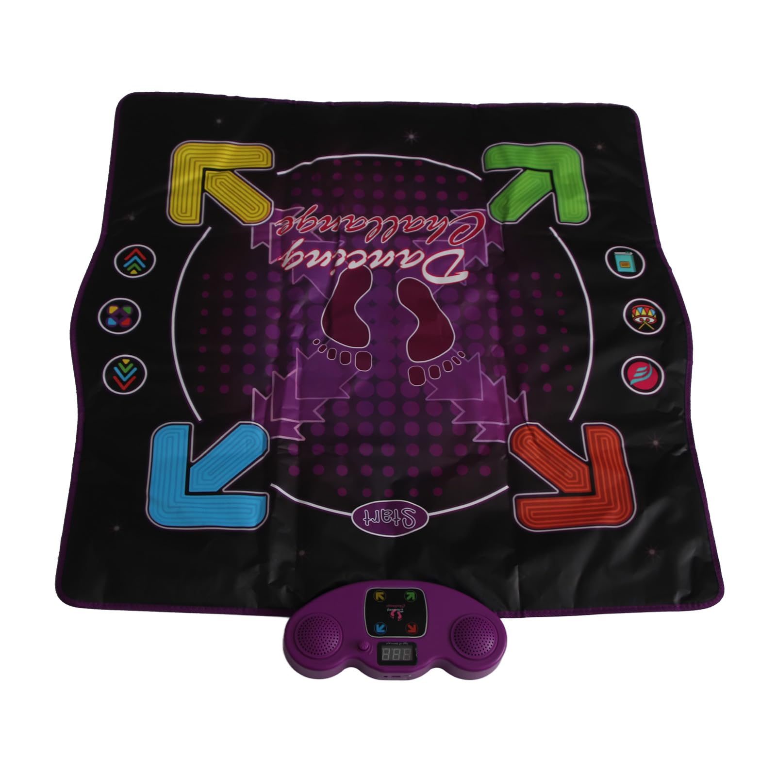 Tappetino da Ballo, 4 modalità di Gioco Tappetino da Ballo Elettronico Regolabile Salvaspazio, Regalo per la Prima Educazione (Non Illuminato)