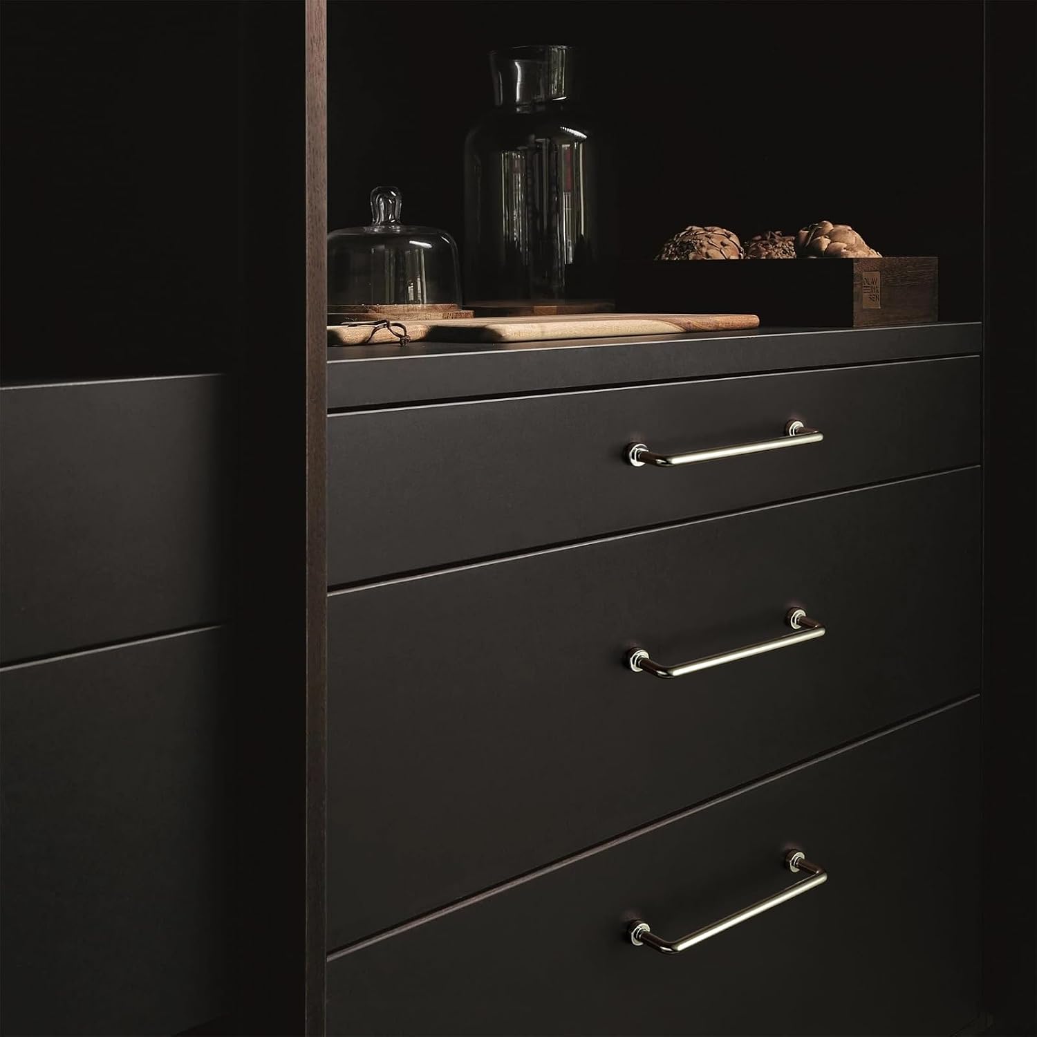 Condition photo showing New/Like New for goo-ki polished chrome cabinet pulls,5 inch modern zinc alloy drawer handles, sleek mirror-finish silver hardware for kitchen, bathroom vanity, and dressers 5'' center to center polished chrome 6