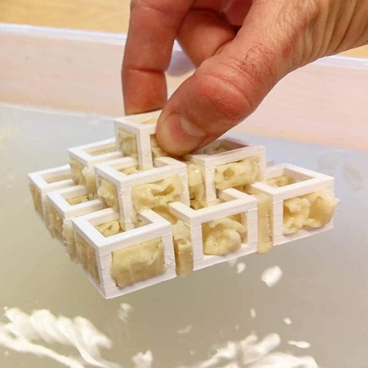 Wasserlösliches PVA-Filament 1,75 mm, 3D-Druckerfilament PVA, 0,5-kg-Spule, 3D-Druckfilament für 3D-Drucker, Stützmaterialien für 3D-Drucker, Natur