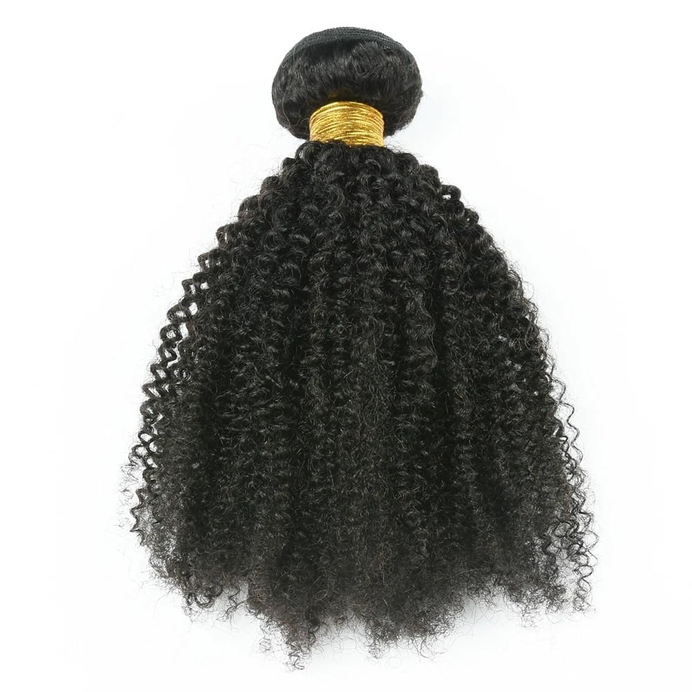 Wiązki Kinky Curly z prawdziwych włosów dla czarnych kobiet, Afro Kinky Curly Bundles, tkane prawdziwe włosy, 3 wiązki z treskami do włosów Clip in (24 24 24)