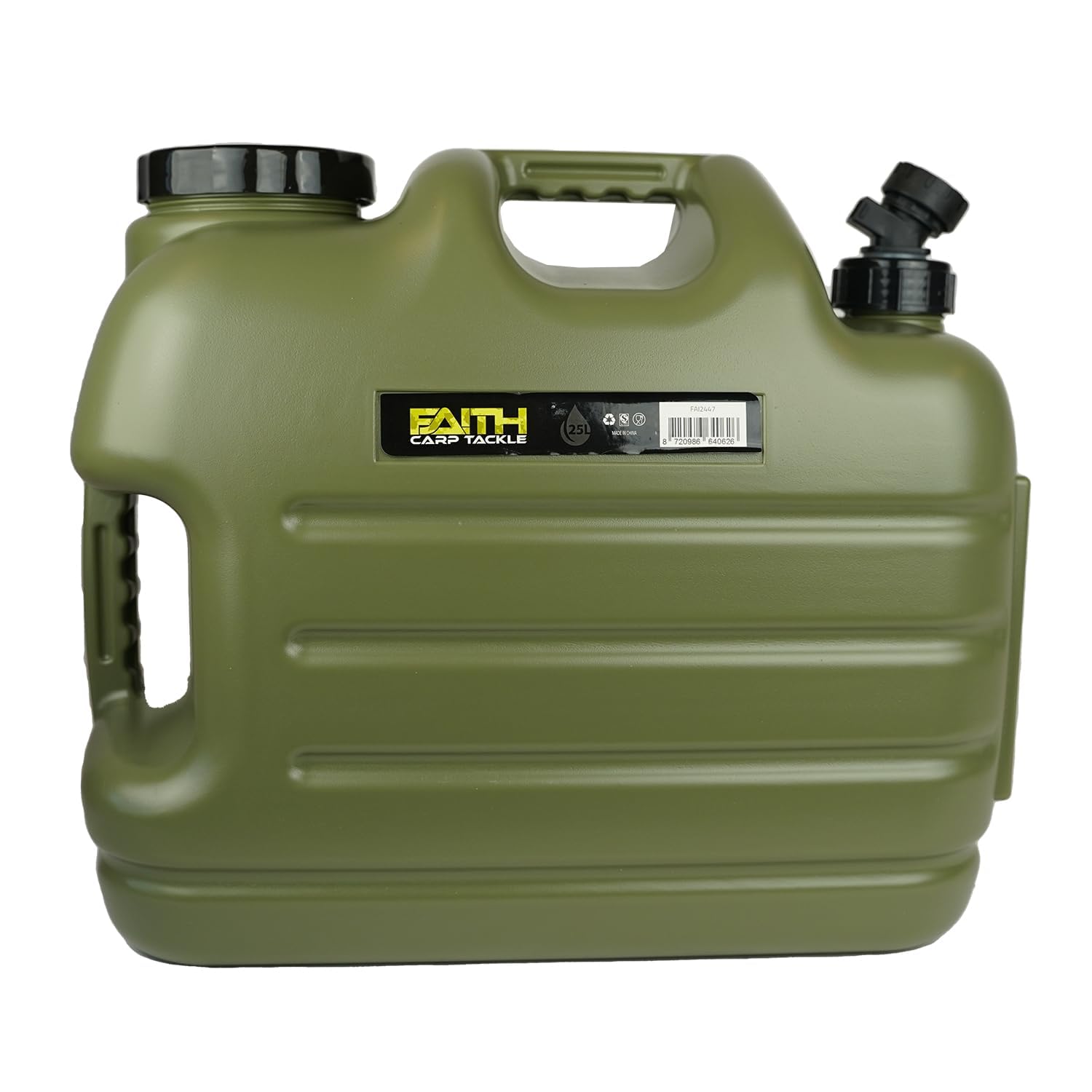 Tanica per Acqua con Rubinetto - Polietilene Verde - Serbatoio Acqua - Contenitore Acqua - Distributore Acqua - con Rubinetto Dosatore
