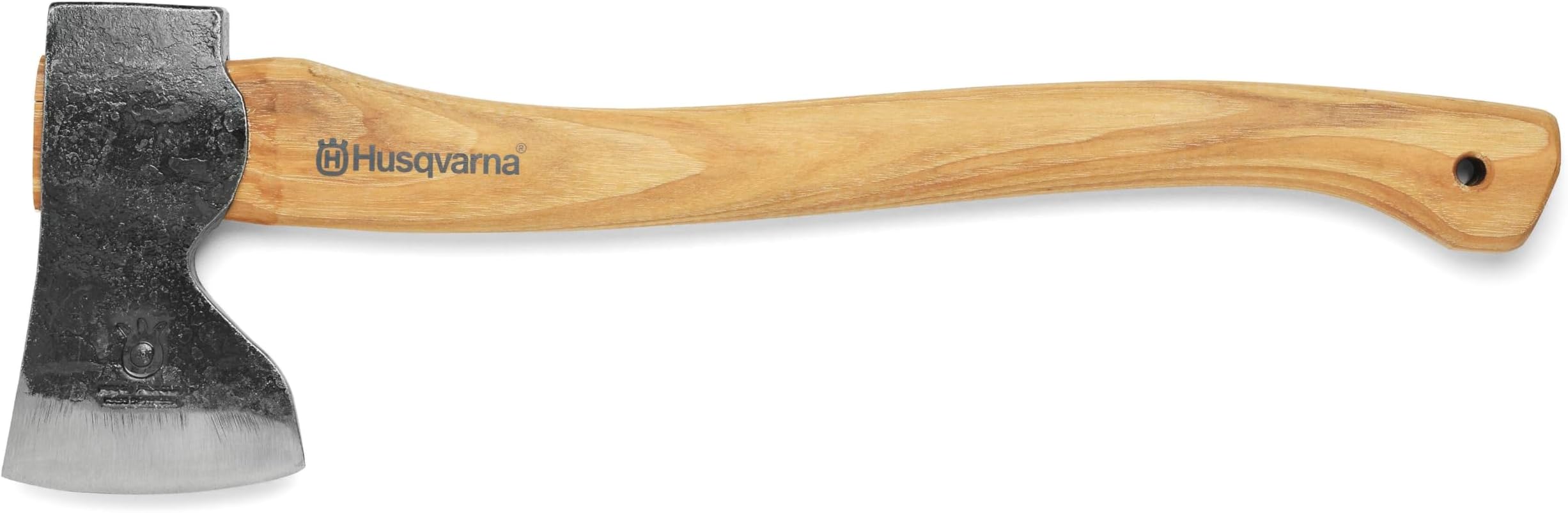 596271201 20 in. Wooden Curved Carpenter Axe, Orange/Gray