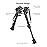 CVLIFE Carbon Fiber Bipod, Rifle Bipod 6-9 Inch Adjustable Super Duty Tactical Bipod