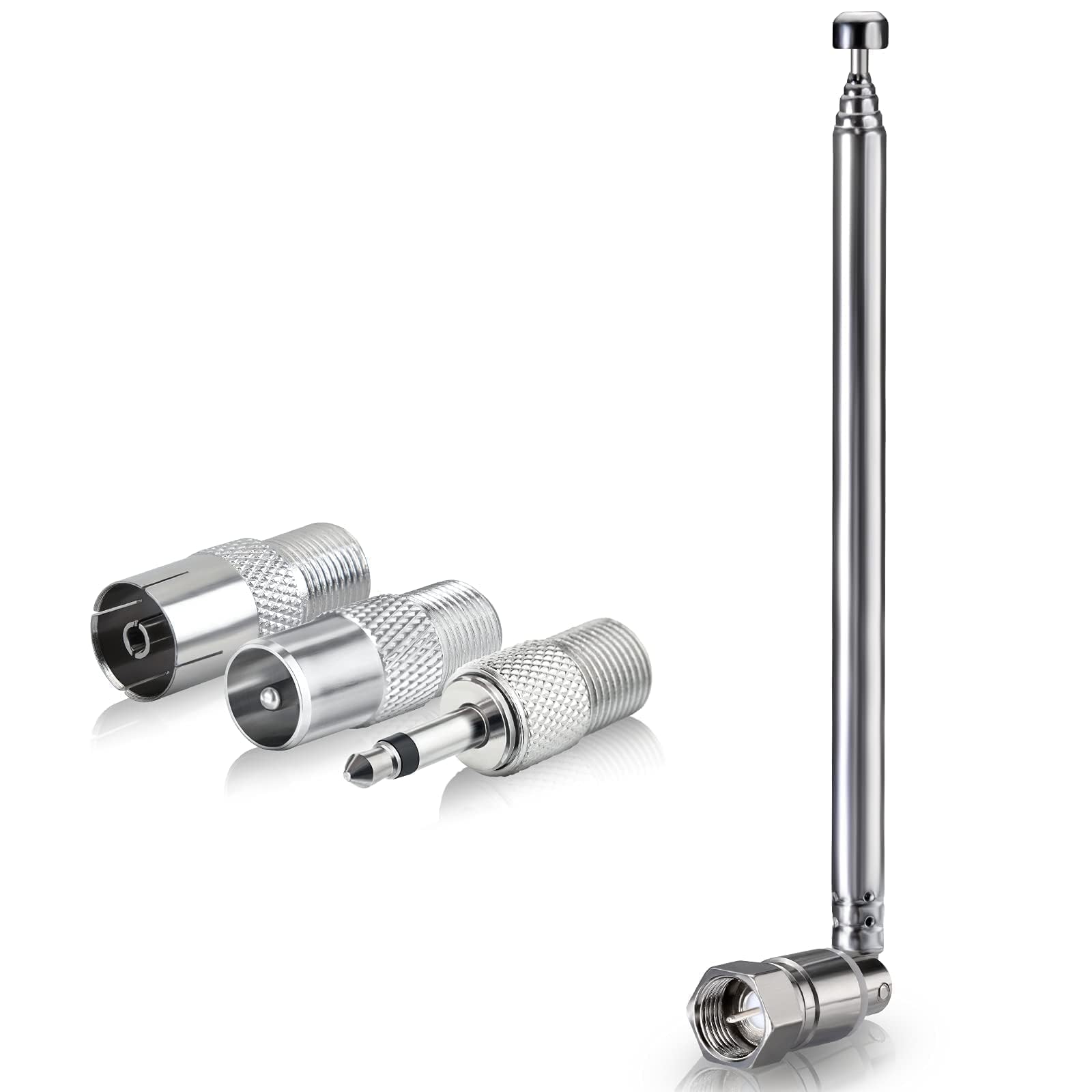 Bingfu FM Radio Antenna Telescopic FM Aerial Replacement 50cm 6-Sections for Denon Pioneer Marantz Bose Wave Music System Bluetooth Stereo Indoor Receiver Audio Radio AV Receiver