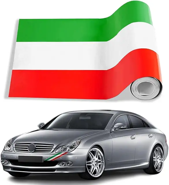 Adesivo Auto Strisce Racing Multicolore 15x200cm - Decorazione Cofano Auto