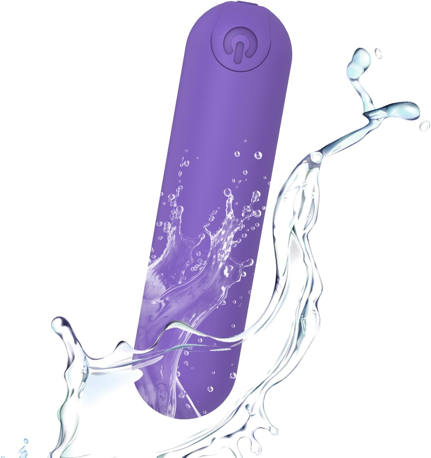 Powerful Handheld Electric Massager for Women，Back Massage Rod Travel Portable Silicone Massage Ball for Women，Tool for Quick Relaxation(Purple)