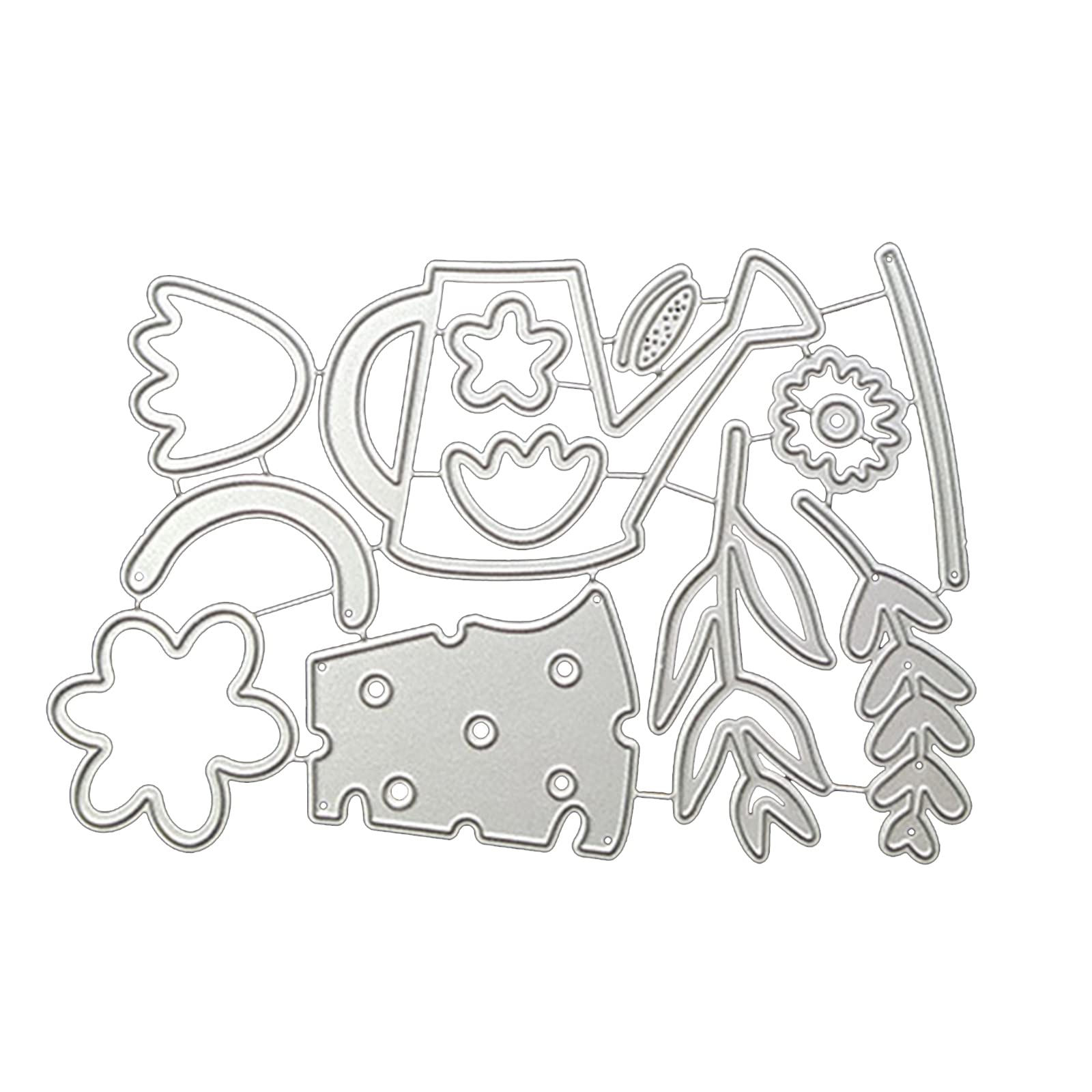 Xjdzineq Metal Cutting Dies Scrapbooking Stencil Die Cuts Card Embossing Photo Album Template Mold Decoration Metal Die Cuts for Card Making