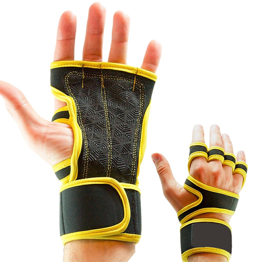 2 pezzi/set guanti per sollevamento pesi leggeri e confortevoli per guanti da palestra fitness in pelle multifunzionali traspiranti