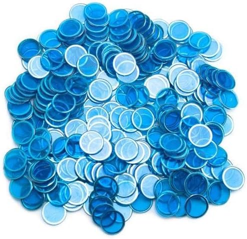 Bry Belly GBIN-603 300 Pack Blue Magnetic Bingo Chips
