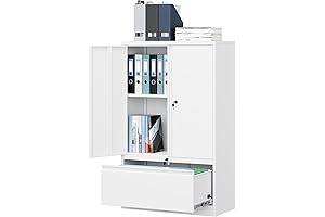 Letaya Metal File Cabinet for Home Office with Doors