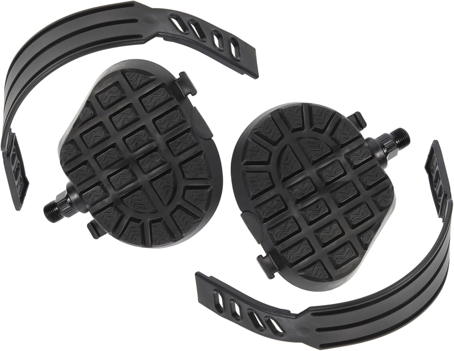 Anti-Slip Indoor Cycling Pedals for Exercise Bike Durable Plastic Pedals with Easy Installation Gym Accessory for Home Fitness