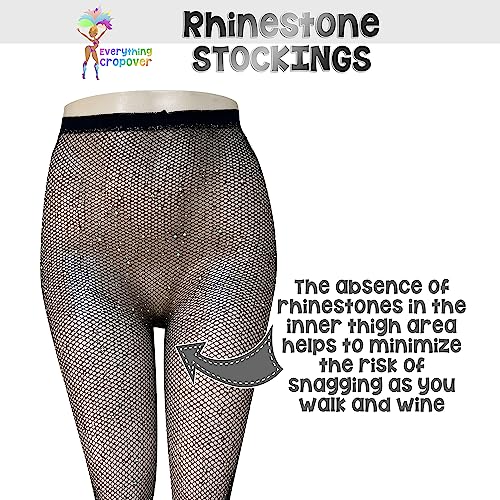 Image of Skintone Carnival Stockings | Gold Glitter Fishnet Tights for Caribbean Women