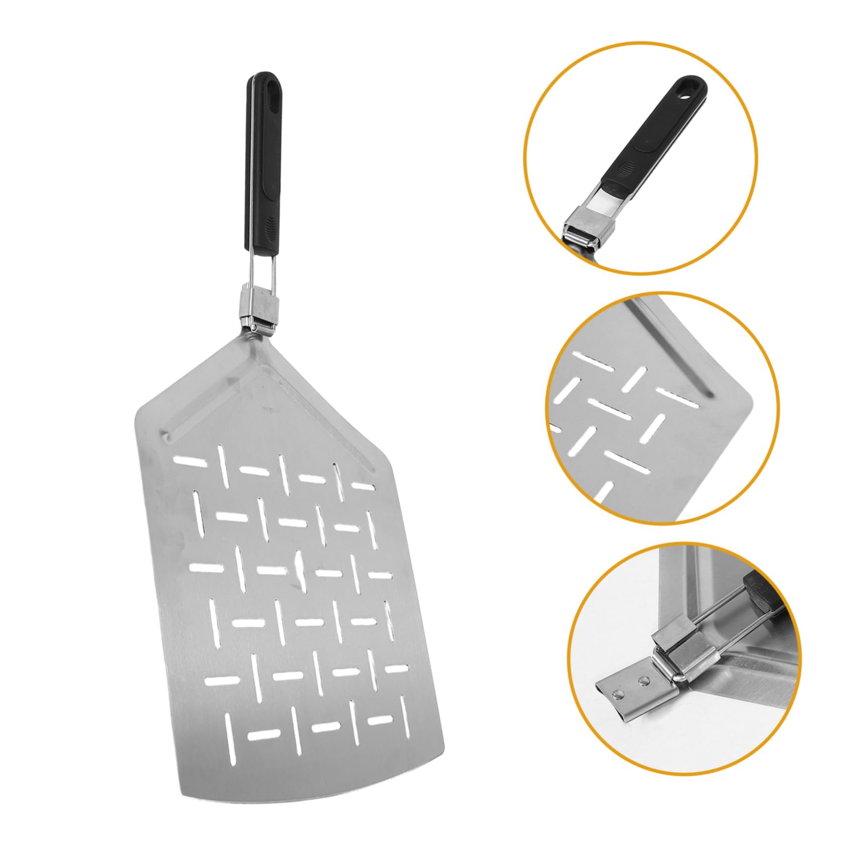 TOPBATHY Per Pizza Pieghevole Per Trasferimento Pizza Pieghevole Con Manico Per Cottura Pane In Acciaio Utensile Per Cottura