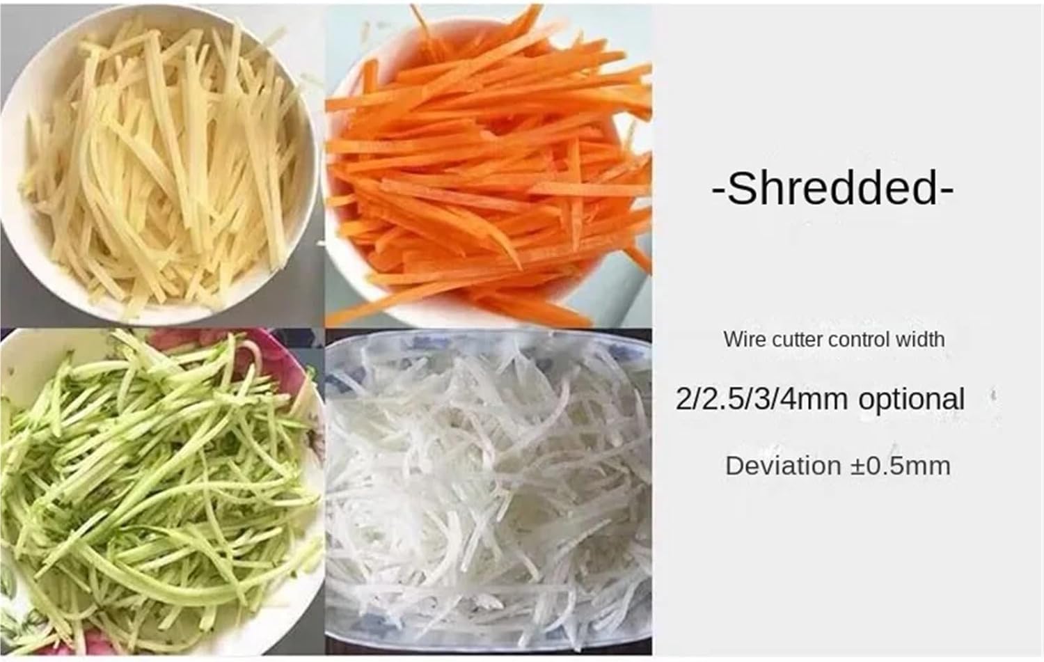 Electric Commercial Practical Potato Carrot Slicer Potato Radish Slice Vegetable Food Shredder Vegetable Multi-function Shredder