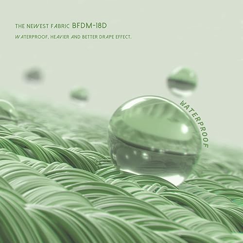 Miniatura 2 de Balcony & Falcon - Mantel rectangular de peso pesado clásico, lavable, antiarrugas y resistente al agua