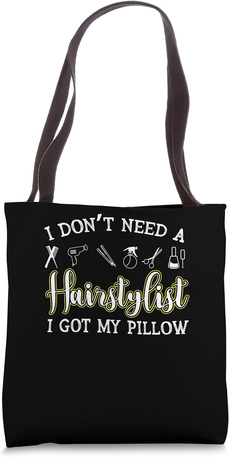 Sleep pillow hairstyle late Sarcastic Tote Bag