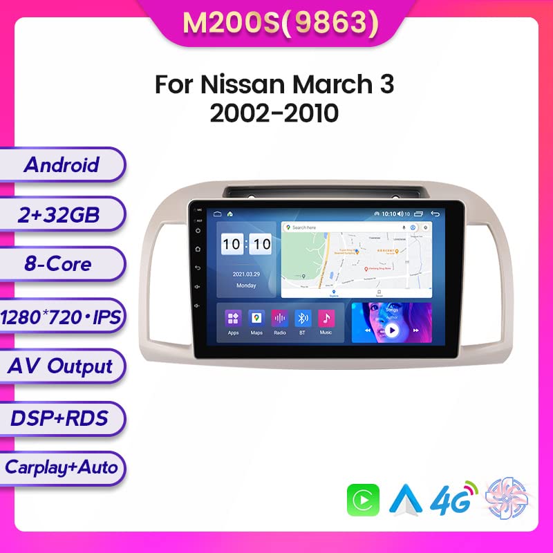 Amazon.com: Car Radio Stereo for Nissan March 3 K12 2002-2010