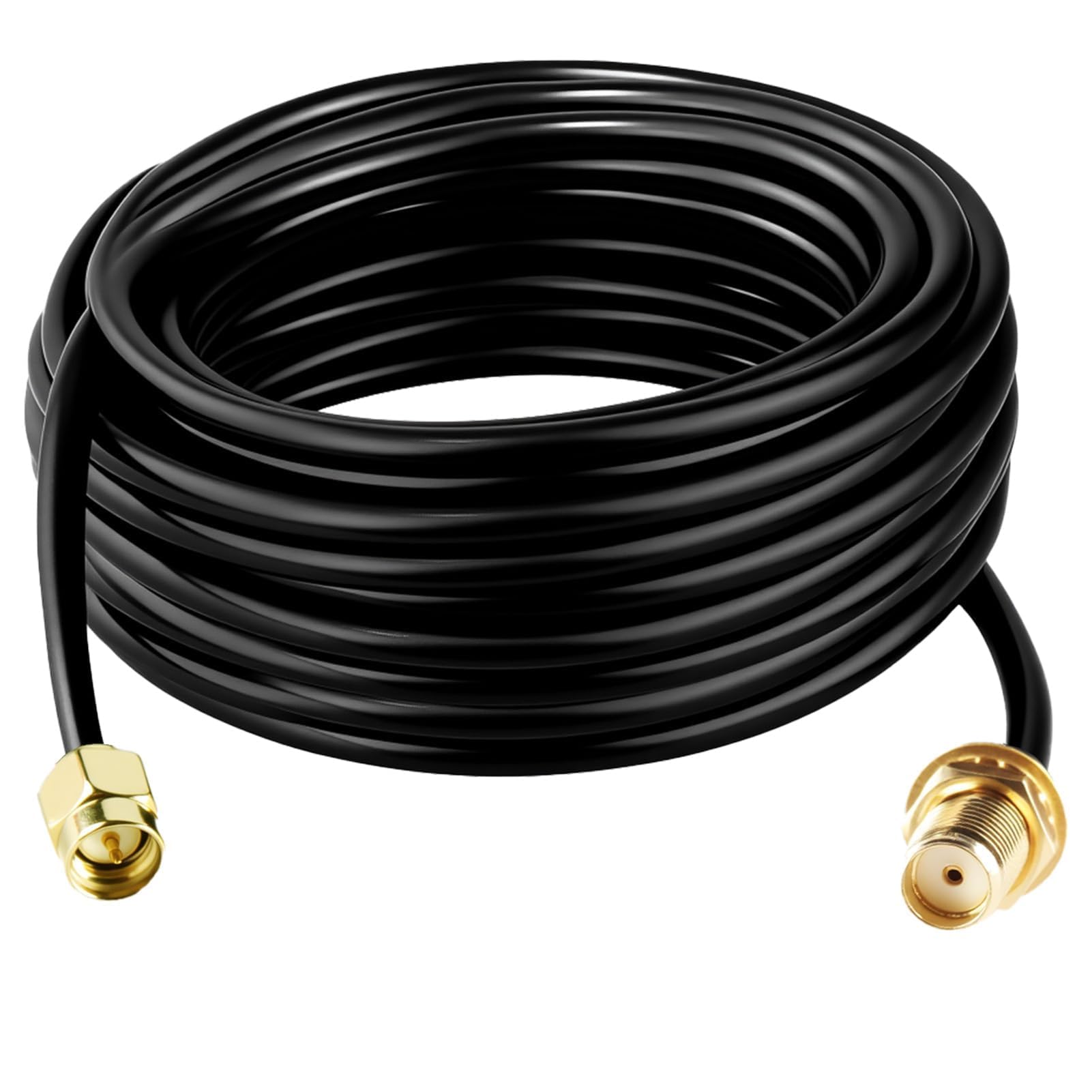 Cable D'extension SMA RG174, 10M Câble Rallonge Antenne WIFI Mâle vers Femelle Adaptateur Cable Coaxial TV 5G 4G Exterieur pour LTE GSM GPS Routeur Modem Scanner Radio Ham Camera SDR Récepteur ADS-B